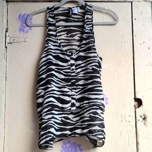 Flowy Zebra Tank